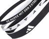 Opaska na głowę adidas Multiple Width Training 3 szt. OSFM czarna, biała IA3031
