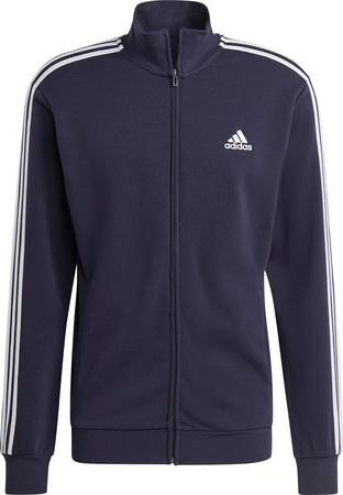 Dres męski adidas Basic 3-Stripes French Terry granatowy IC6765