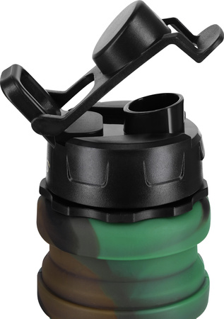 Bidon turystyczny silikonowy składany Nils NC4106 moro 500ml