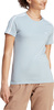 Koszulka damska adidas Essentials Slim 3-Stripes Tee jasnoniebieska IM2788