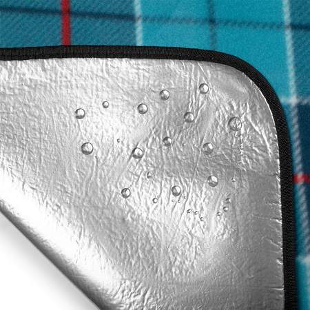 Koc piknikowy turystyczny plażowy kratka Nils camp NC8002 niebieski 250x200cm