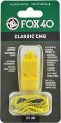Gwizdek Fox 40 CMG Safety Classic żółty sznurek 9603-0208