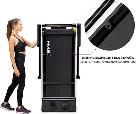 Bieżnia elektryczna HMS LOOP12 czarna