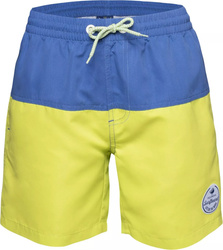 Spodenki szorty kąpielówki dziecięce Aquawave Drakon Jr granatowo-limonkowe rozmiar 158