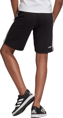 Spodenki dla dzieci adidas Essentials 3 Stripes Knit Short czarne DV1796