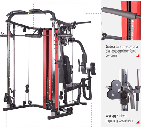 Suwnica treningowa atlas do ćwiczeń Smitha HMS Premium Atom