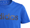 Koszulka dla dzieci adidas Essentials Linear Logo Cotton Tee niebieska IB4090