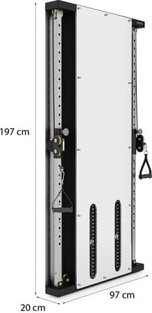 Brama przyścienna treningowa podwójna ze stosem HMS