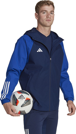 Kurtka męska adidas Tiro 23 Competition All-Weather granatowo-niebieska HK7657