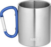 Kubek turysytyczny z karabińczykiem Nils Camp NC17110 niebieski 330 ml
