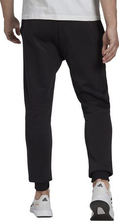 Spodnie męskie adidas Essentials Fleece Regular Tapered czarne HL2236