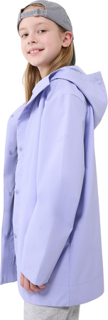 Kurtka dla dzieci 4F przejściowa-przeciwdeszczowa z gumową powłoką U213 jasny fiolet 4FJWSS25TJACU213 52S