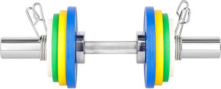 Gryf Olimpijski krótki 50cm z zaciskami HMS GOP050 5kg zaciski