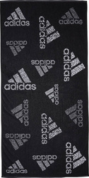 Ręcznik kąpielowy plażowy basenowy sportowy adidas Branded Must-Have czarno-biały HS2056 100x50 cm