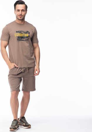 Męska Koszulka Z Krótkim Rękawem Reman biały rozmiar XL