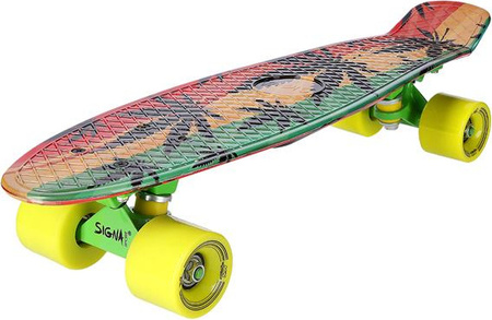 Deskorolka pennyboard fiszka plastikowa Art Reggae Gandzia Signa 56 cm ABEC-7