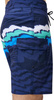 Męskie Szorty Stripe Flex Brdshrt 18"  fiery red/white/french blue rozmiar 34