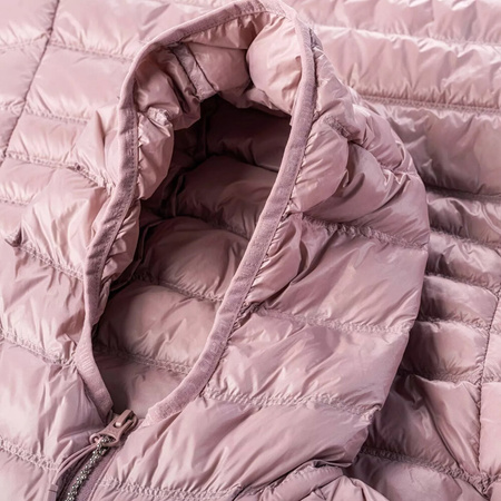 Damska kurtka pikowana puchowa wypełnienie puch kaczy pierze Iguana Marcha W różowa rozmiar M
