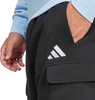 Spodenki męskie adidas Essentials Feelcozy Fleece Cargo czarne JE3869