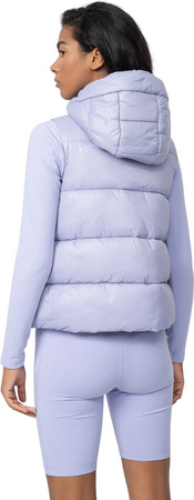 Kamizelka damska puchowa 4F F092 fioletowa 4FSS23TDJAF092 52S