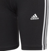 Spodenki dla dzieci adidas Essentials 3-Stripes Cotton Bike Tights czarne IC3628