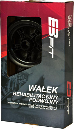 Mata do ćwiczeń wałek rehabilitacyjny fitness ABS podwójny Eb Fit