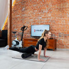 Mata fitness klubowa z otworami HMS Premium MFK02 szaro/czarna