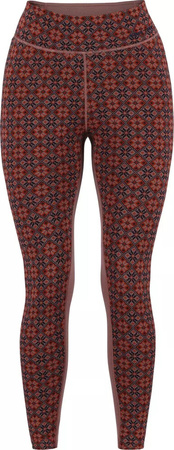 Damskie legginsy spodnie termoaktywne Kari traa Rose Light pant Hw brązowe rozmiar L