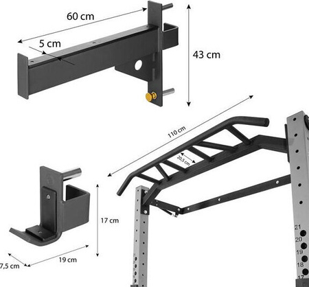 Klatka treningowa składana silver HMS klt23