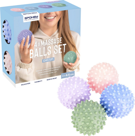 Piłki sensoryczne Spokey Grespi 4 szt. 941757