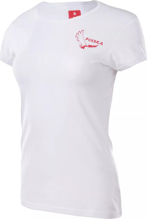 Damska koszulka bluzka z krótkim rękawem bawełniana Huari Poland Fan rozmiar XL