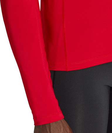 Koszulka męska adidas Techfit Aeroready Long Sleeve Tee czerwona HP0639