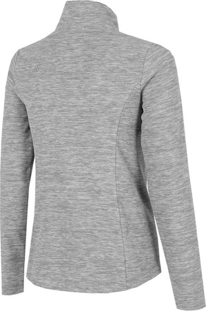 Bluza damska polarowa 4F chłodny jasny szary melanż H4Z22 BIDP010 27M