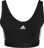 Stanik sportowy damski adidas Essentials 3-Stripes czarny GS1343