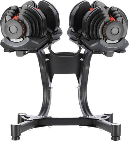 Zestaw stojak hantle powlekane gumowane regulowane HMS