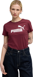 Koszulka damska Puma Ess No.1 Logo Tee (s) burgundowa 682371 96