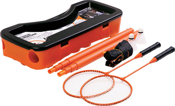 ZSB1 ZESTAW DO BADMITONA 2 RAKIETY + 2 LOTKI + SIATKA + WALIZKA NILS