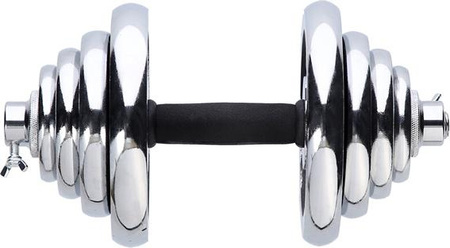 Sztangielki/sztanga prosta i łamana w walizce chrom HMS STC55 55KG