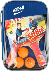 Zestaw rakietek do ping ponga Atemi Strike 2 x rakietka 3 x piłeczki ***