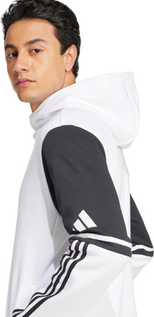 Bluza męska adidas Squadra 25 Sweat Hoody biało-czarna JD2976
