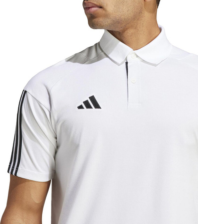 Koszulka męska adidas Tiro 23 Competition Polo biała IC4575
