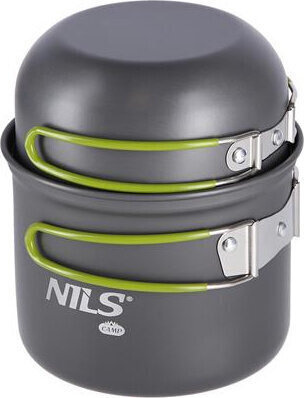 Zestaw menażki turystyczna 2 patelnie 2 garnki Nils camp rozmiar XL