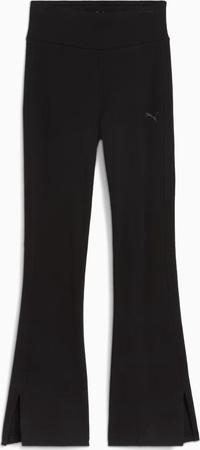 Legginsy damskie Puma Ess High-Waist Flared czarne 688156 01