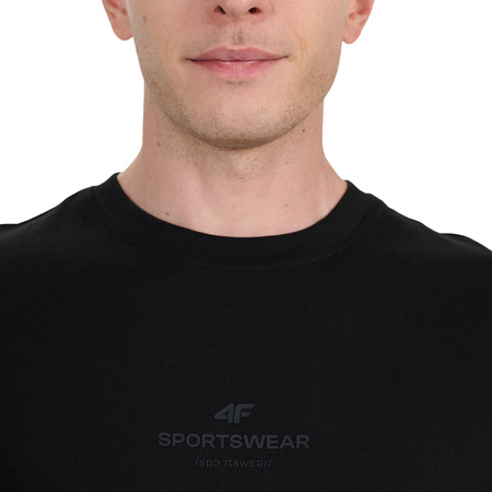 Koszulka męska 4F M2961 czarna 4FWAW25TTSHM2961 20S