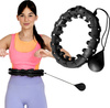 Hula hop z wypustkami i obciążnikiem One Fitness oha01 czarne 
