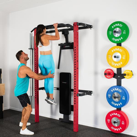 Klatka treningowa składana red HMS klt22 wielofunkcyjna