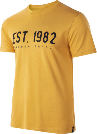 Męska koszulka z krótkim rękawem bawełniana Magnum Ellib żółta rozmiar XL