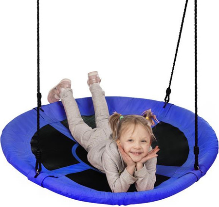 Bocianie gniazdo huśtawka Nils Camp NB5031 niebieskie średnica 100 cm