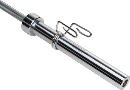 Gryf olimpijski sztanga treningowa z zaciskami GOP 220 HMS 220 cm