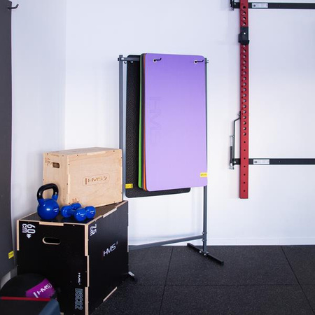 Stojak stalowy na maty do domu na siłownię HMS 173x80 cm